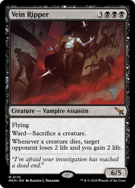 Vein Ripper - Promo Pack: Murders at Karlov Manor Magic: The Gathering trading card