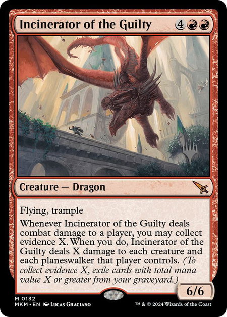 Incinerator of the Guilty - Promo Pack: Murders at Karlov Manor Magic: The Gathering trading card