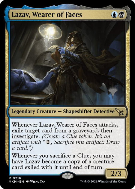 Lazav, Wearer of Faces - Promo Pack: Murders at Karlov Manor Magic: The Gathering trading card