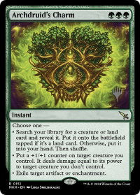 Archdruid's Charm - Promo Pack: Murders at Karlov Manor (PPMKM) #151p - Rare Magic: The Gathering Trading Card