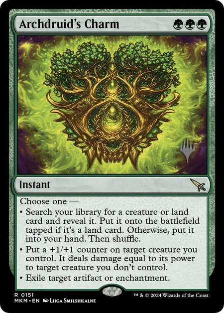 Archdruid's Charm - Promo Pack: Murders at Karlov Manor Magic: The Gathering trading card