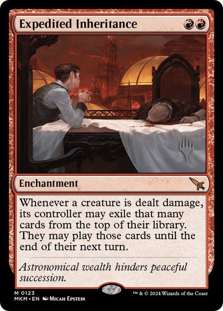 Expedited Inheritance - Promo Pack: Murders at Karlov Manor Magic: The Gathering trading card