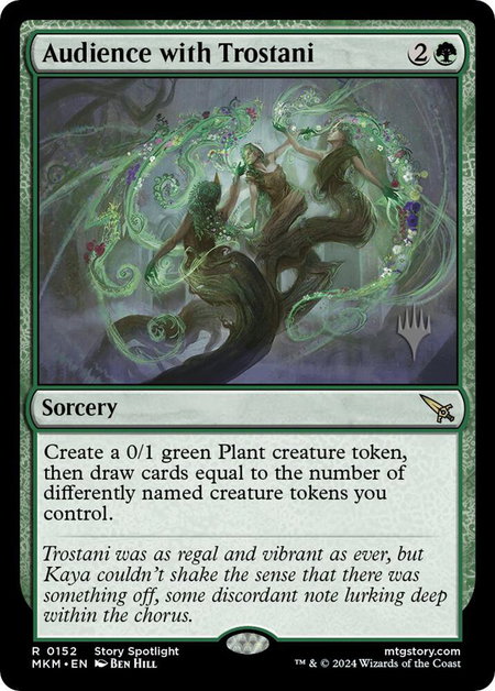 Audience with Trostani - Promo Pack: Murders at Karlov Manor Magic: The Gathering trading card