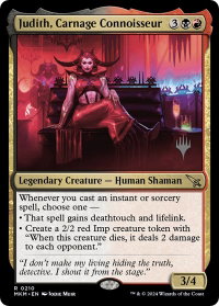 Judith, Carnage Connoisseur - Promo Pack: Murders at Karlov Manor (PPMKM) #210p - Rare Magic: The Gathering Trading Card