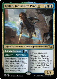 Kellan, Inquisitive Prodigy - Promo Pack: Murders at Karlov Manor (PPMKM) #212p - Rare Magic: The Gathering Trading Card