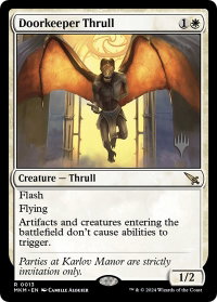Doorkeeper Thrull - Promo Pack: Murders at Karlov Manor (PPMKM) #13p - Rare Magic: The Gathering Trading Card