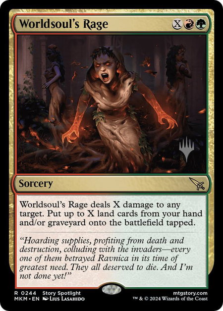 Worldsoul's Rage - Promo Pack: Murders at Karlov Manor Magic: The Gathering trading card