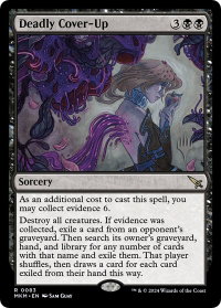 Deadly Cover-Up - Promo Pack: Murders at Karlov Manor (PPMKM) #83p - Rare Magic: The Gathering Trading Card