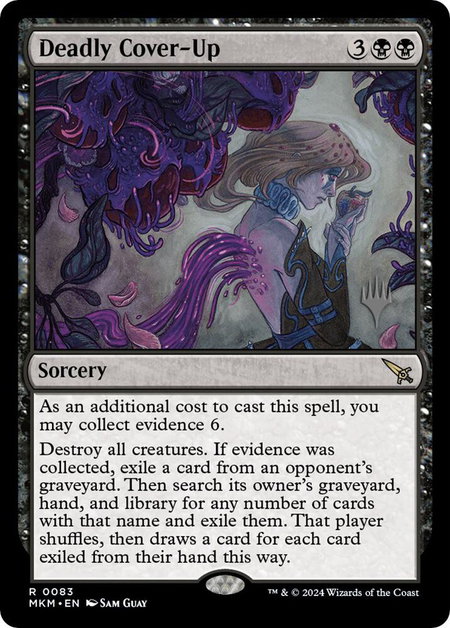 Deadly Cover-Up - Promo Pack: Murders at Karlov Manor Magic: The Gathering trading card