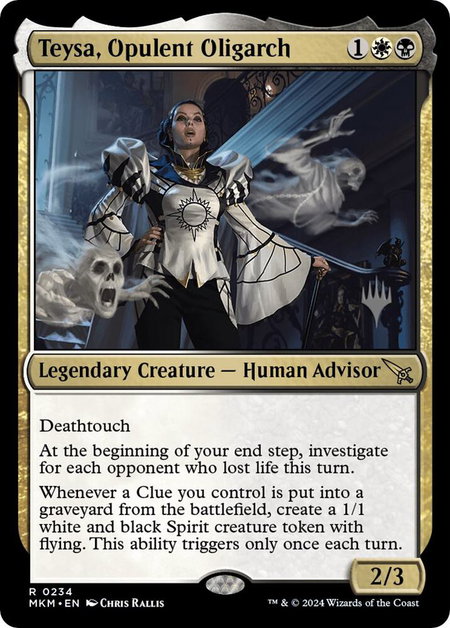 Teysa, Opulent Oligarch - Promo Pack: Murders at Karlov Manor Magic: The Gathering trading card