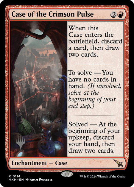 Case of the Crimson Pulse - Promo Pack: Murders at Karlov Manor Magic: The Gathering trading card