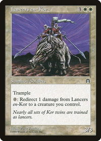 Lancers en-Kor - Stronghold (STH) #null - Uncommon Magic: The Gathering Trading Card