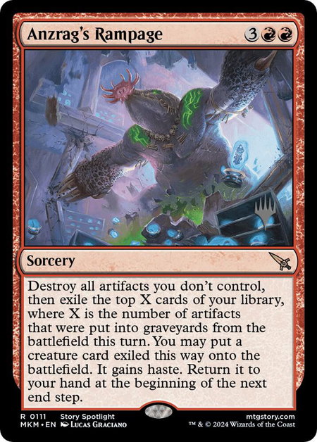 Anzrag's Rampage - Promo Pack: Murders at Karlov Manor Magic: The Gathering trading card