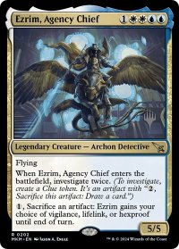 Ezrim, Agency Chief - Promo Pack: Murders at Karlov Manor (PPMKM) #202p - Rare Magic: The Gathering Trading Card
