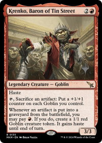 Krenko, Baron of Tin Street - Promo Pack: Murders at Karlov Manor (PPMKM) #135p - Rare Magic: The Gathering Trading Card