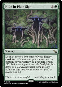 Hide in Plain Sight - Promo Pack: Murders at Karlov Manor (PPMKM) #166p - Rare Magic: The Gathering Trading Card
