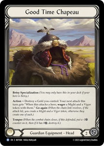 Good Time Chapeau - Blitz Deck: Heavy Hitters - Betsy #BET004 - Rare Flesh and Blood Trading Card