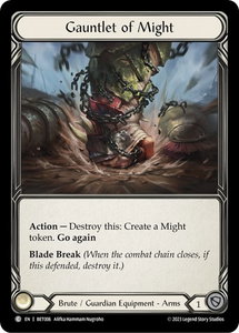 Gauntlet of Might - Blitz Deck: Heavy Hitters - Betsy #BET006 - Common Flesh and Blood Trading Card