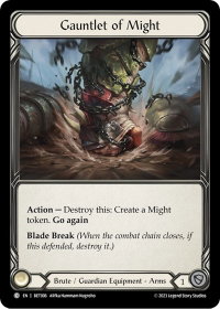 Gauntlet of Might - Blitz Deck: Heavy Hitters - Betsy #BET006 - Common Flesh and Blood Trading Card