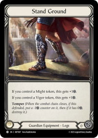 Stand Ground - Blitz Deck: Heavy Hitters - Betsy #BET007 - Common Flesh and Blood Trading Card
