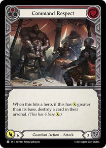 Command Respect (Red) - Blitz Deck: Heavy Hitters - Betsy #BET008 - Common Flesh and Blood Trading Card