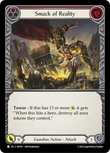 Smack of Reality - Blitz Deck: Heavy Hitters - Betsy #BET011 - Rare Flesh and Blood Trading Card