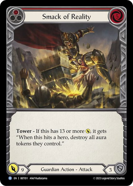 Smack of Reality - Blitz Deck: Heavy Hitters - Betsy Flesh and Blood trading card