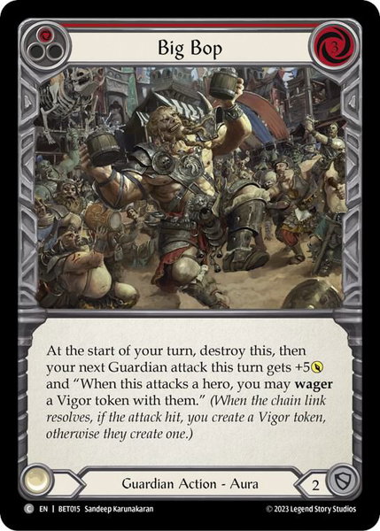Big Bop (Red) - Blitz Deck: Heavy Hitters - Betsy Flesh and Blood trading card