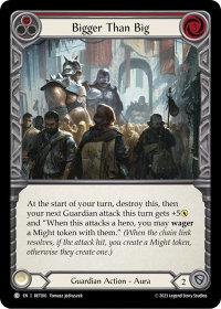 Bigger Than Big (Red) - Blitz Deck: Heavy Hitters - Betsy #BET016 - Common Flesh and Blood Trading Card