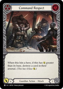 Command Respect (Blue) - Blitz Deck: Heavy Hitters - Betsy #BET019 - Common Flesh and Blood Trading Card