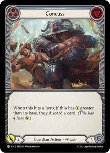 Concuss (Blue) - Blitz Deck: Heavy Hitters - Betsy #BET020 - Common Flesh and Blood Trading Card