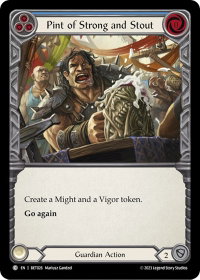 Pint of Strong and Stout - Blitz Deck: Heavy Hitters - Betsy #BET026 - Common Flesh and Blood Trading Card