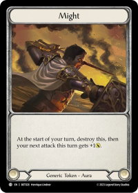 Might - Blitz Deck: Heavy Hitters - Betsy #BET028 - Token Flesh and Blood Trading Card