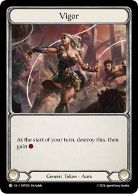 Vigor - Blitz Deck: Heavy Hitters - Betsy #BET029 - Token Flesh and Blood Trading Card