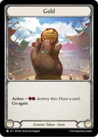 Gold - Blitz Deck: Heavy Hitters - Betsy #BET030 - Token Flesh and Blood Trading Card