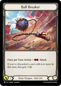 Ball Breaker - Blitz Deck: Heavy Hitters - Rhinar  #RNR002 - Rare Flesh and Blood Trading Card