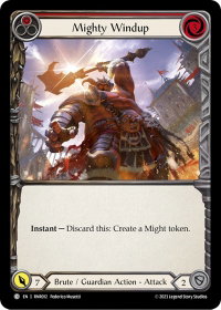 Mighty Windup (Red) - Blitz Deck: Heavy Hitters - Rhinar  #RNR012 - Common Flesh and Blood Trading Card