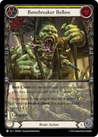 Bonebreaker Bellow (Yellow) - Blitz Deck: Heavy Hitters - Rhinar  #RNR020 - Common Flesh and Blood Trading Card
