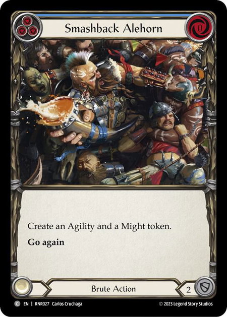 Smashback Alehorn - Blitz Deck: Heavy Hitters - Rhinar Flesh and Blood trading card