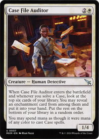 Case File Auditor (b) - Murders at Karlov Manor (MKM) #7 - Uncommon Magic: The Gathering Trading Card
