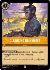 Cleansing Rainwater - Into the Inklands (3) #29/204 - Common Disney Lorcana Trading Card