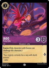 Iago - Pretty Polly - Into the Inklands (3) #40/204 - Common Disney Lorcana Trading Card
