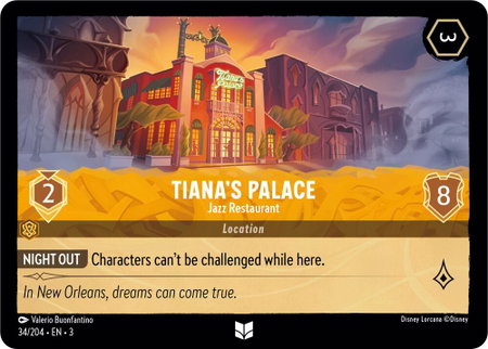 Tiana's Palace - Jazz Restaurant - Into the Inklands Disney Lorcana trading card