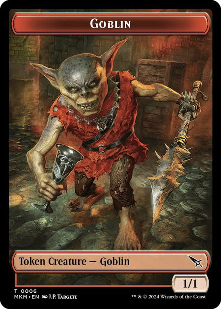 Goblin Token - Murders at Karlov Manor Magic: The Gathering trading card