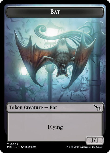 Bat Token trading card from Murders at Karlov Manor Bat Token - Murders at Karlov Manor Magic: The Gathering trading card