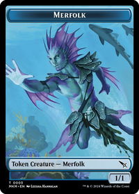 Merfolk Token - Murders at Karlov Manor (MKM) #3 - Token Magic: The Gathering Trading Card