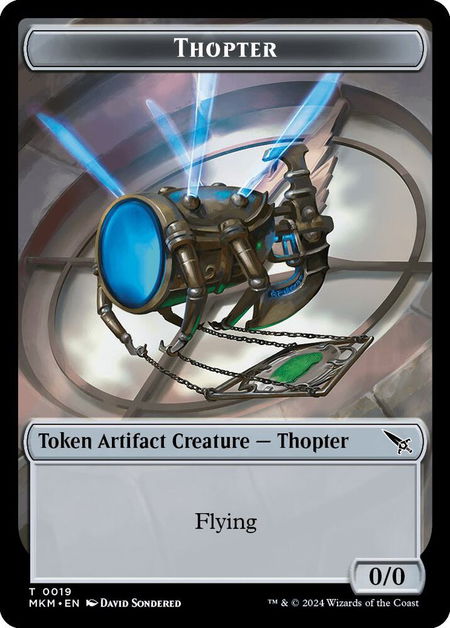 Thopter Token (0019) - Murders at Karlov Manor Magic: The Gathering trading card