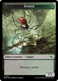 Spider Token - Murders at Karlov Manor (MKM) #11 - Token Magic: The Gathering Trading Card
