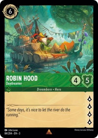 Robin Hood - Daydreamer - Into the Inklands (3) #84/204 - Rare Disney Lorcana Trading Card