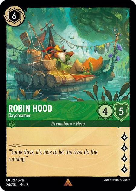Robin Hood - Daydreamer - Into the Inklands Disney Lorcana trading card